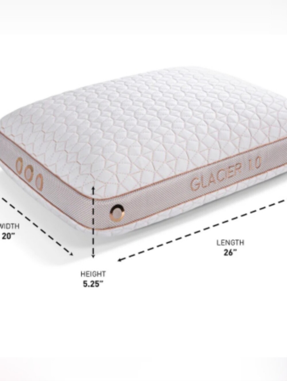 BEDGEAR Glacier 1.0 Ver-Tex Performance Pillow